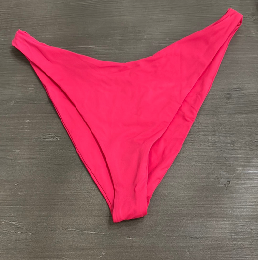 L*Space Cabana Bikini Bottom Bitsy Cut Hot Cherry