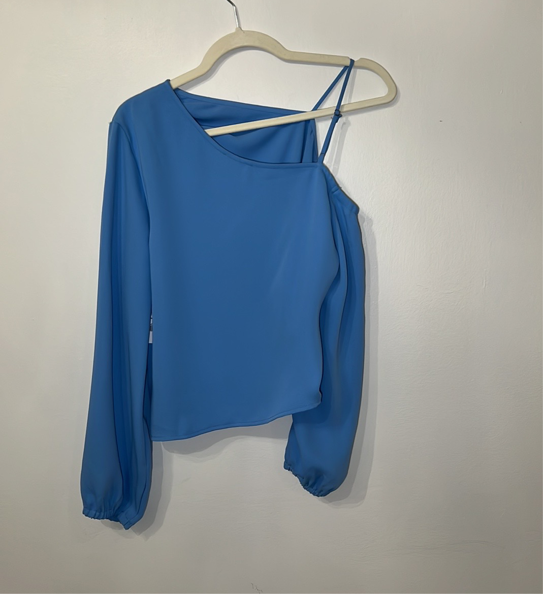 Open Edit Pleated Asymmetric