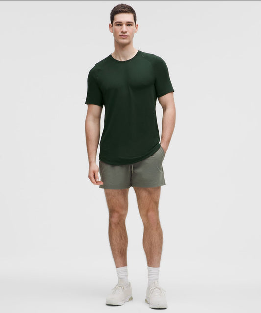Lululemon Men’s License to Train Short Sleeve Shirt Rainforest Green