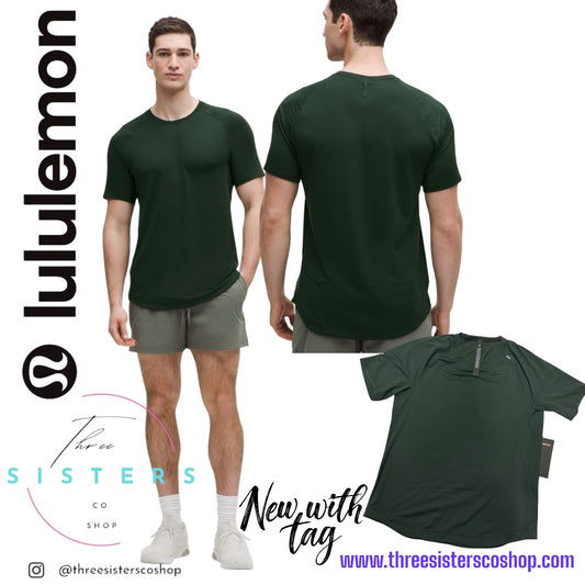 Lululemon Men’s License to Train Short Sleeve Shirt Rainforest Green