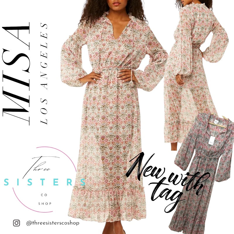 Misa Los Angeles Amata Maxi Dress NWT