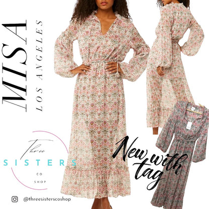 Misa Los Angeles Amata Maxi Dress NWT