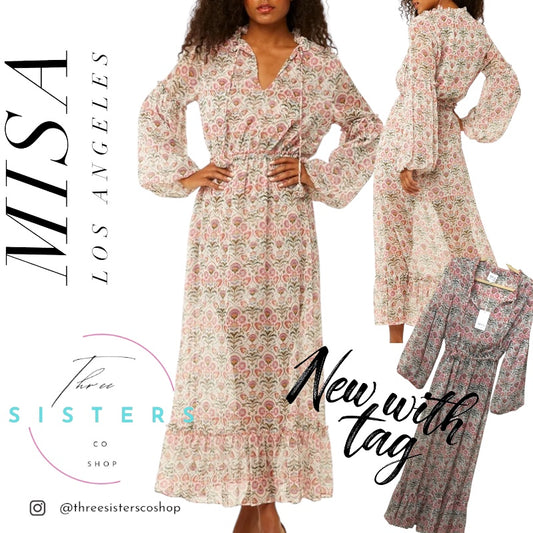 Misa Los Angeles Amata Maxi Dress NWT